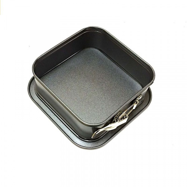 Форма для выпечки металлическая разъёмная антипригарная | мини Квадрат 12*12 см