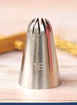 Кондитерская насадка 1Е закрытая звезда ∅ 18 мм, 12 лучей, Эконом Кондитерская насадка 1Е закрытая звезда ∅ 18 мм, 12 лучей, Эконом