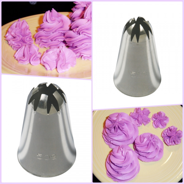 Кондитерская насадка закрытая звезда (разные лучи) №509, 510 Tulip™ Кондитерская насадка закрытая звезда (разные лучи) №509, 510 Tulip™