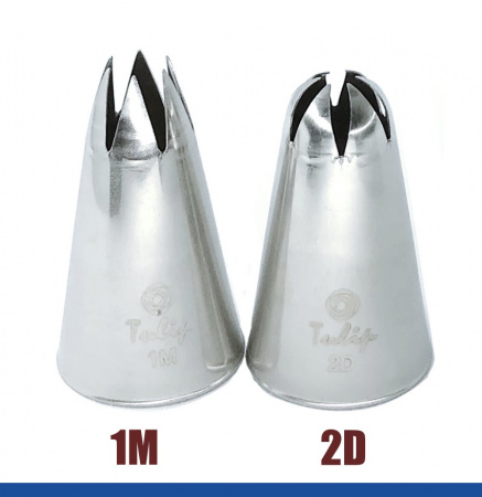 Кондитерская насадка 2D (852) Tulip™ закрытая звезда, 6 лучей, Ø 4-14 мм, Korea Кондитерская насадка 2D (852) Tulip™ закрытая звезда, 6 лучей, Ø 4-14 мм, Korea