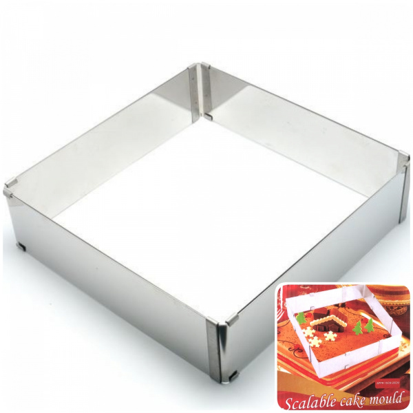 Форма для выпечки металлическая раздвижная |15-28 см, высота 5 cм