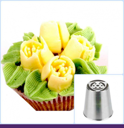 Набор (III) 6 кондитерских насадок - тюльпан одним движением 241,242,243,244,245,260 L+ размер Tulip, Корея Набор (III) 6 кондитерских насадок - тюльпан одним движением 241,242,243,244,245,260 L+ размер Tulip, Корея