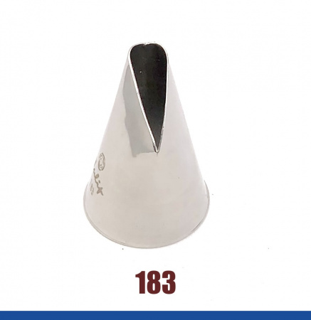 Кондитерская насадка 183 Tulip, Корея, прямой лепесток с округлой прорезью 21 мм