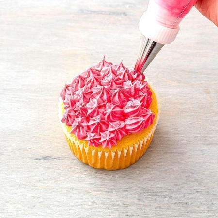 Кондитерская насадка закрытая звезда №27 Tulip™ малый размер (diam.7 mm; 6 лучей) Кондитерская насадка закрытая звезда №27 Tulip™ малый размер (diam.7 mm; 6 лучей)