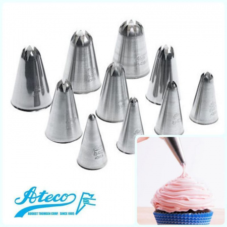 Кондитерская насадка закрытая звезда №840-843 от Ateco | 6 лучей малый размер Кондитерская насадка закрытая звезда №840-843 от Ateco | 6 лучей малый размер