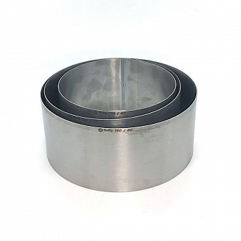 Формы для выпечки нерж.сталь Набор 3 шт | Кольца (высота 8 см, Ø 14, 16, 18 см)