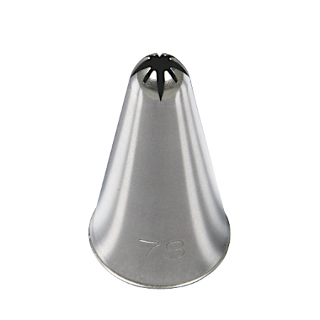Кондитерская насадка закрытая звезда №78 Tulip™ разные лучи (diam.5 mm; 4-8 лучей)