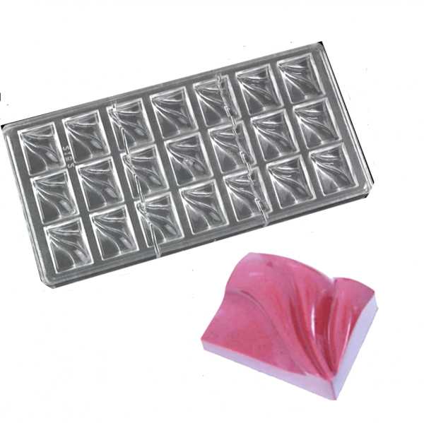 Поликарбонатная форма для шоколада 275*135*24 мм | Плитка мод.2152