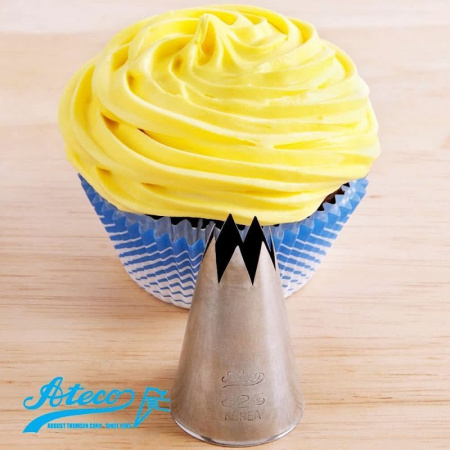 Кондитерская насадка открытая звезда №820-829 от Ateco | 6-10 лучей Кондитерская насадка открытая звезда №820-829 от Ateco | 6-10 лучей